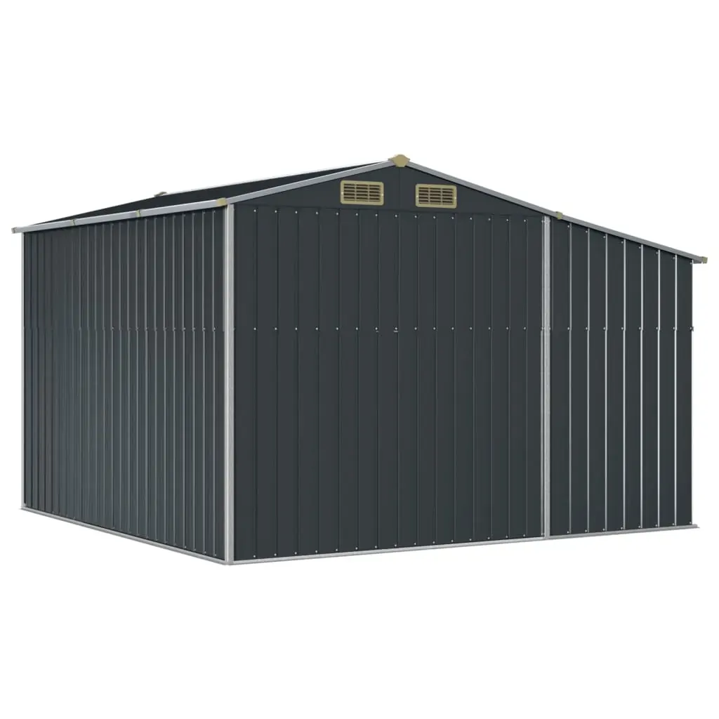 Garden Shed Anthracite 277x279x179 cm Galvanised Steel Price