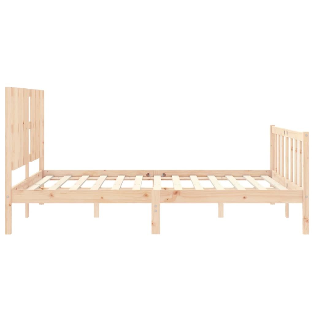 Bed Frame without Mattress 150x200 cm Solid Wood Pine Price