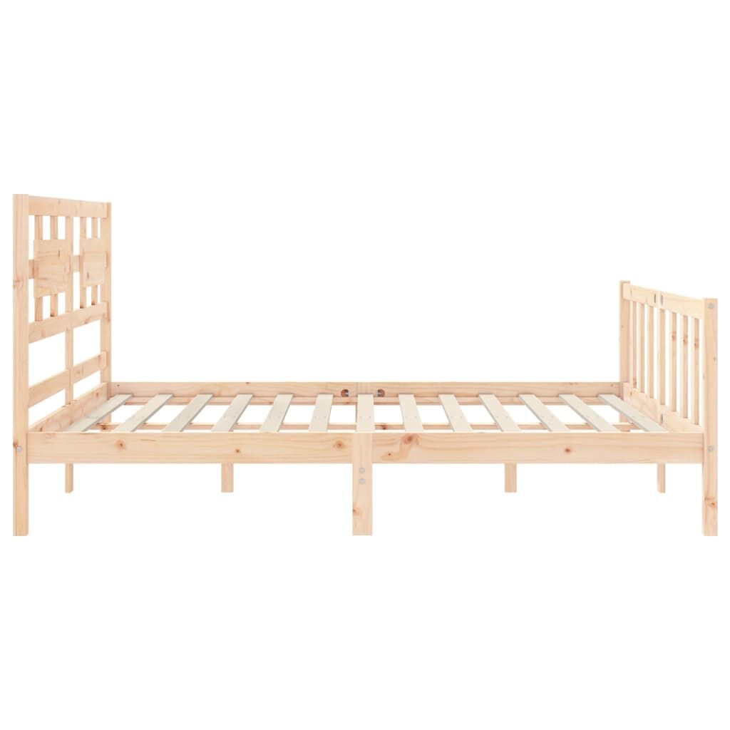 Bed Frame without Mattress 150x200 cm Solid Wood Pine Price