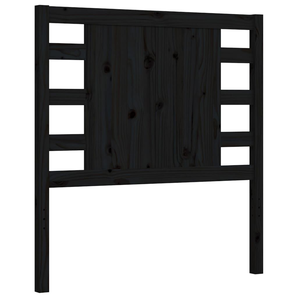 Bed Frame without Mattress Black 90x190 cm Solid Wood Pine Price