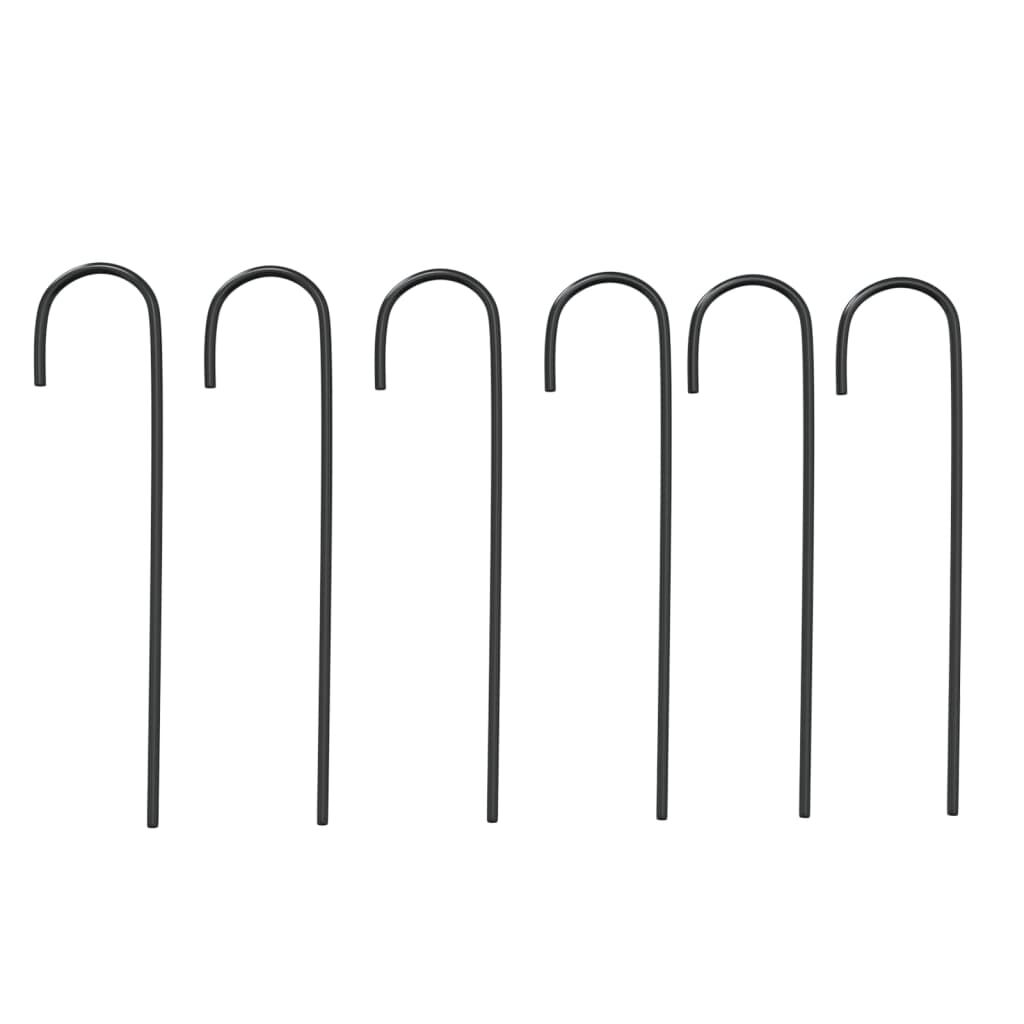 Garden Arch Black Ø180x255 cm Steel Price