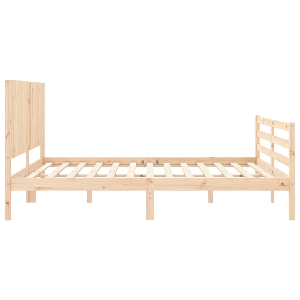 Bed Frame without Mattress 183x203 cm King Solid Wood Price
