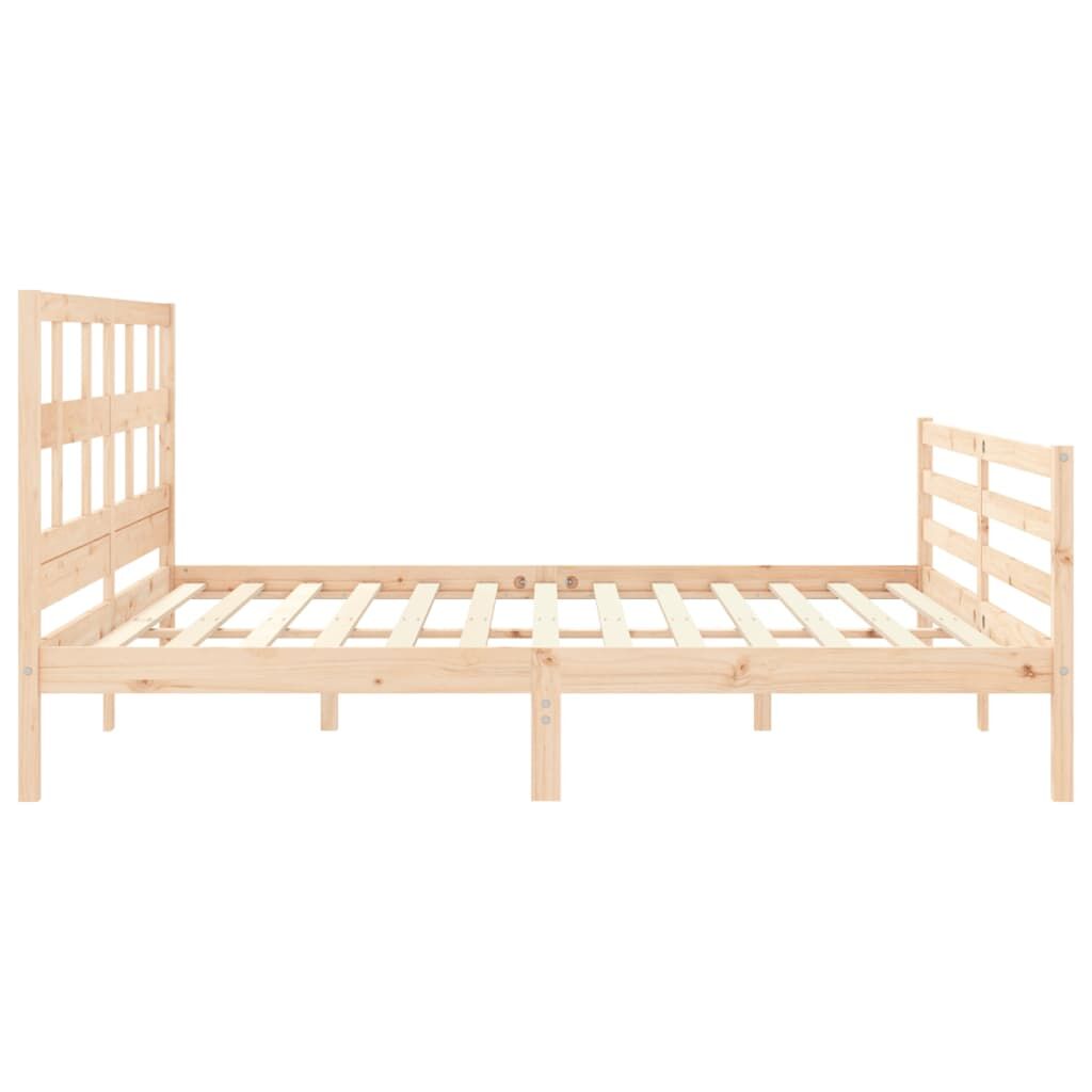 Bed Frame without Mattress 183x203 cm King Solid Wood Price