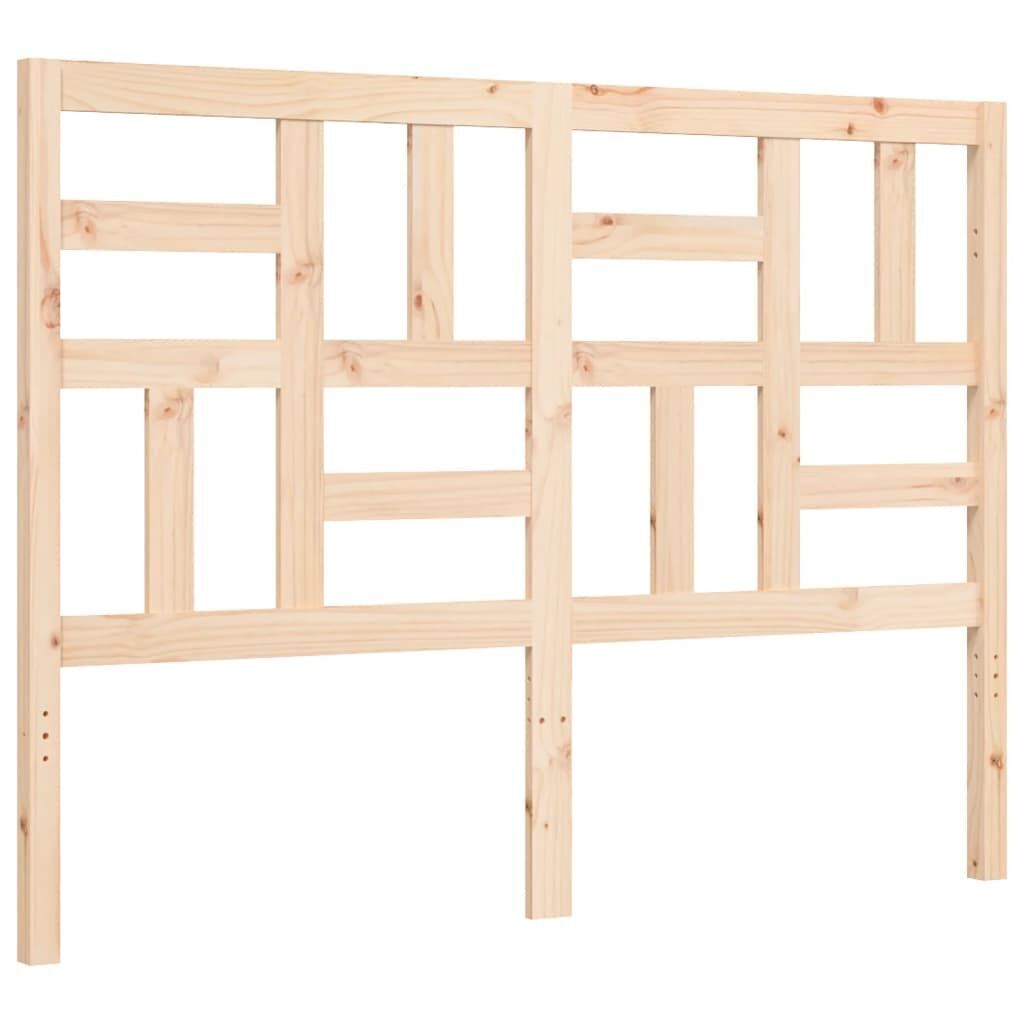 Bed Frame without Mattress 135x190 cm Solid Wood Price
