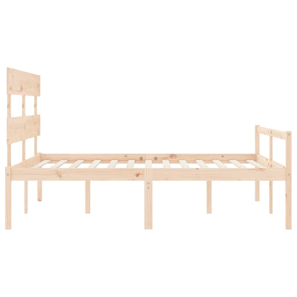 Senior Bed without Mattress 150x200 cm Solid Wood Price