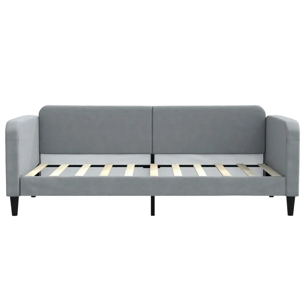 Daybed with Trundle&Drawers without Mattress Light Grey 90x190 cm Price