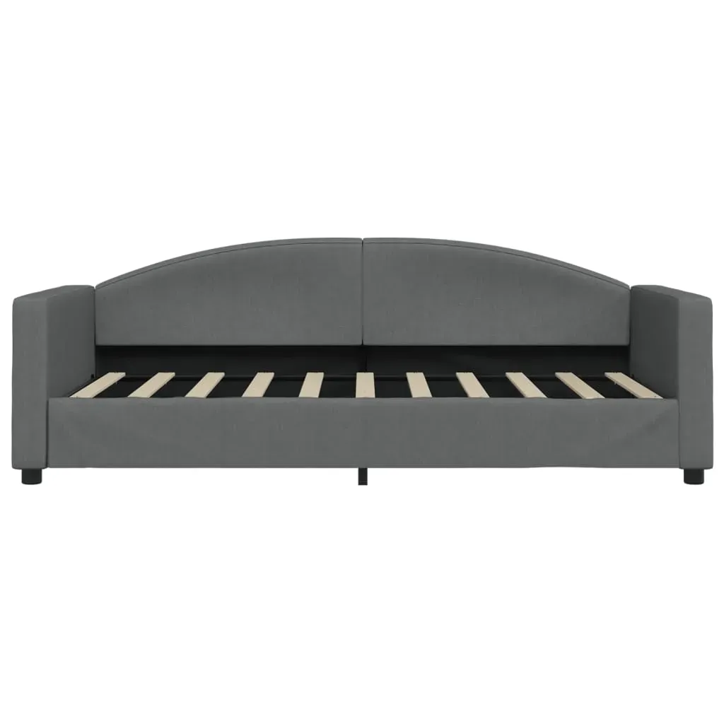 Daybed with Trundle&Drawers without Mattress Dark Grey 90x190 cm Price