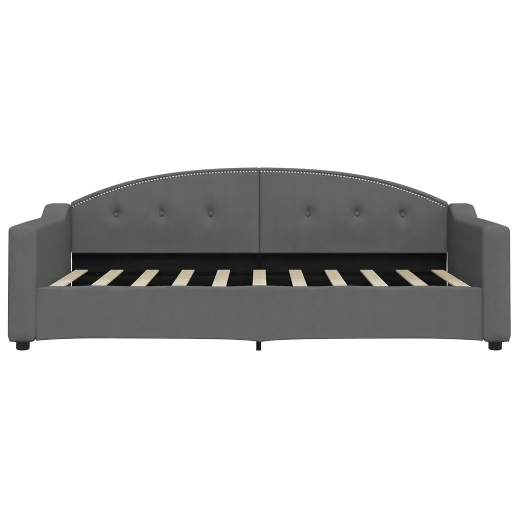 Daybed with Trundle&Drawers without Mattress Dark Grey 90x190 cm Price