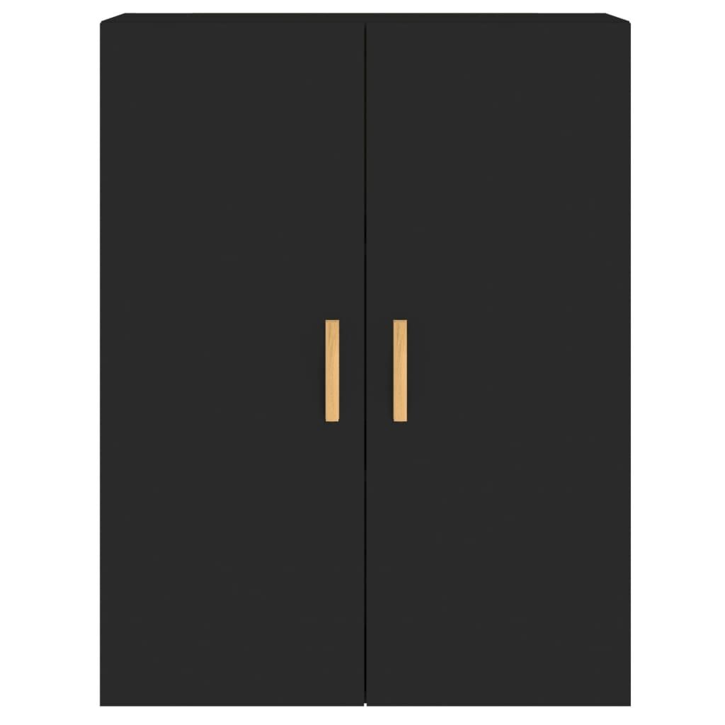Wall Mounted Cabinets 2 pcs Black Engineered Wood Price
