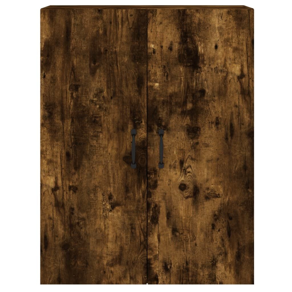 Wall Mounted Cabinets 2 pcs Smoked Oak Engineered Wood Price