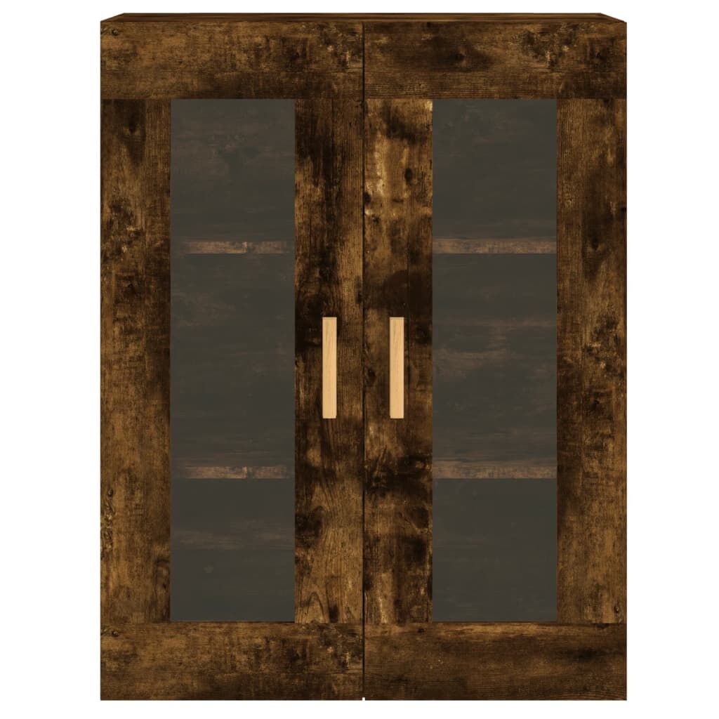 Wall Mounted Cabinets 2 pcs Smoked Oak Engineered Wood Price