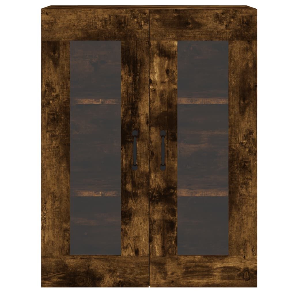 Wall Mounted Cabinets 2 pcs Smoked Oak Engineered Wood Price