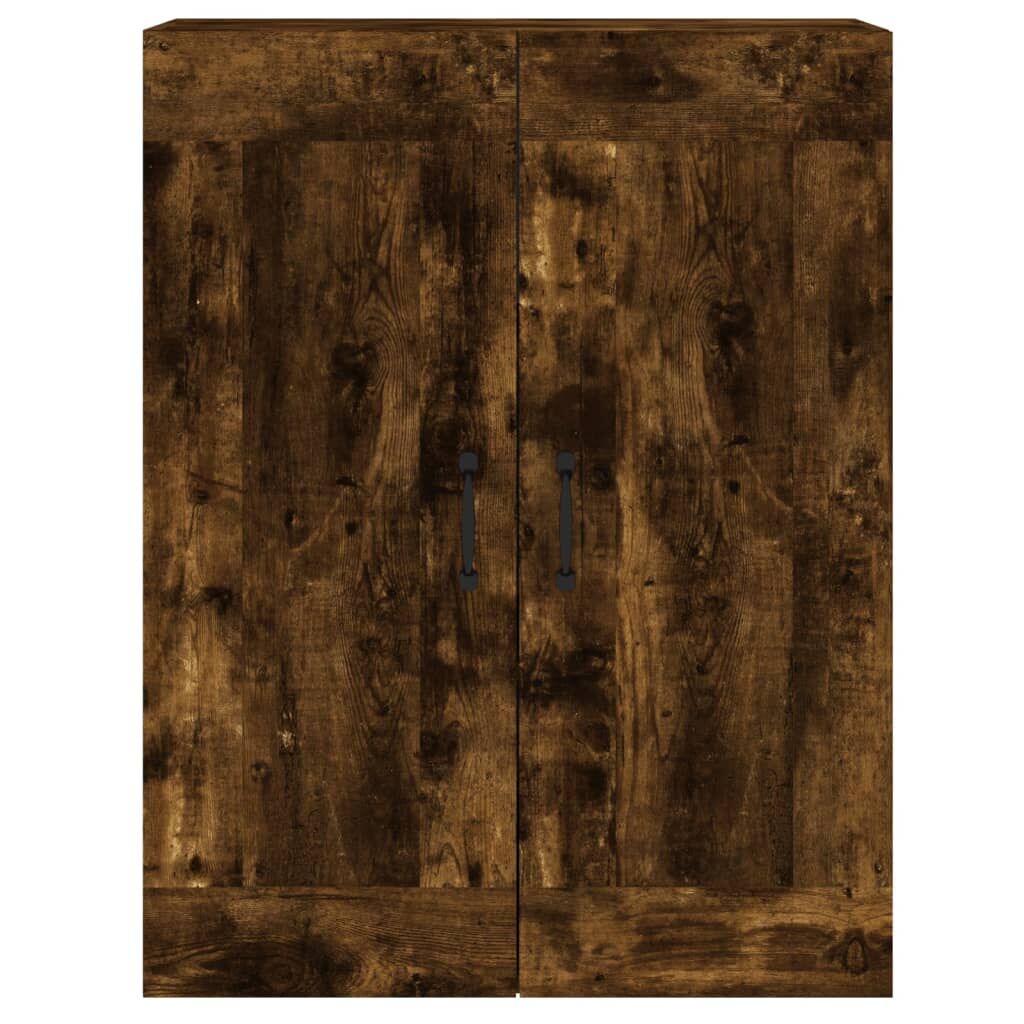 Wall Mounted Cabinets 2 pcs Smoked Oak Engineered Wood Price