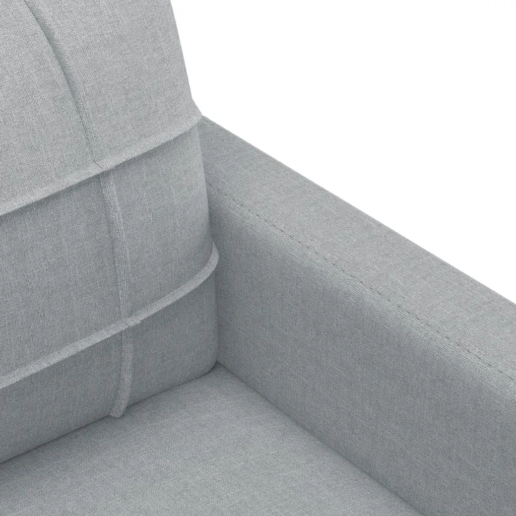 4 Piece Sofa Set with Cushions Light Grey Fabric Price