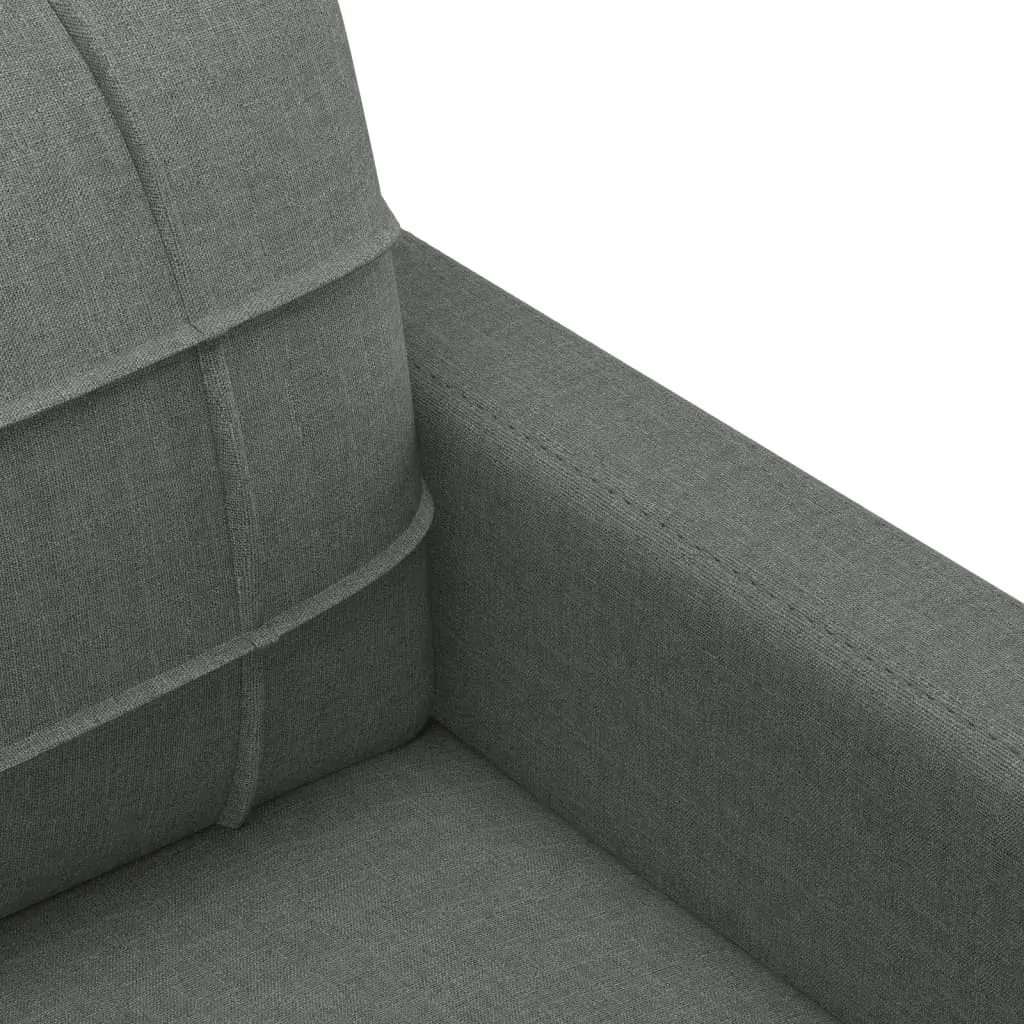 4 Piece Sofa Set with Cushions Dark Grey Fabric Price