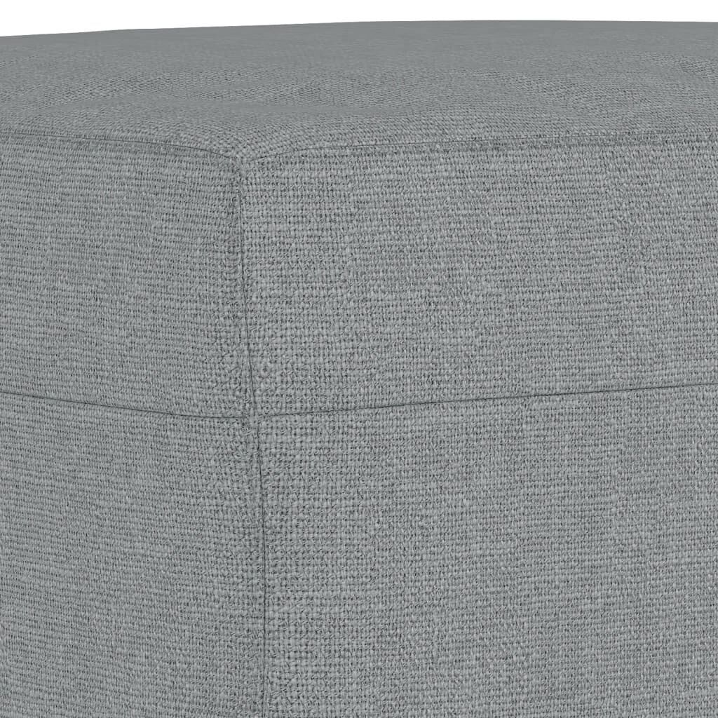3 Piece Sofa Set with Pillows Light Grey Fabric Price