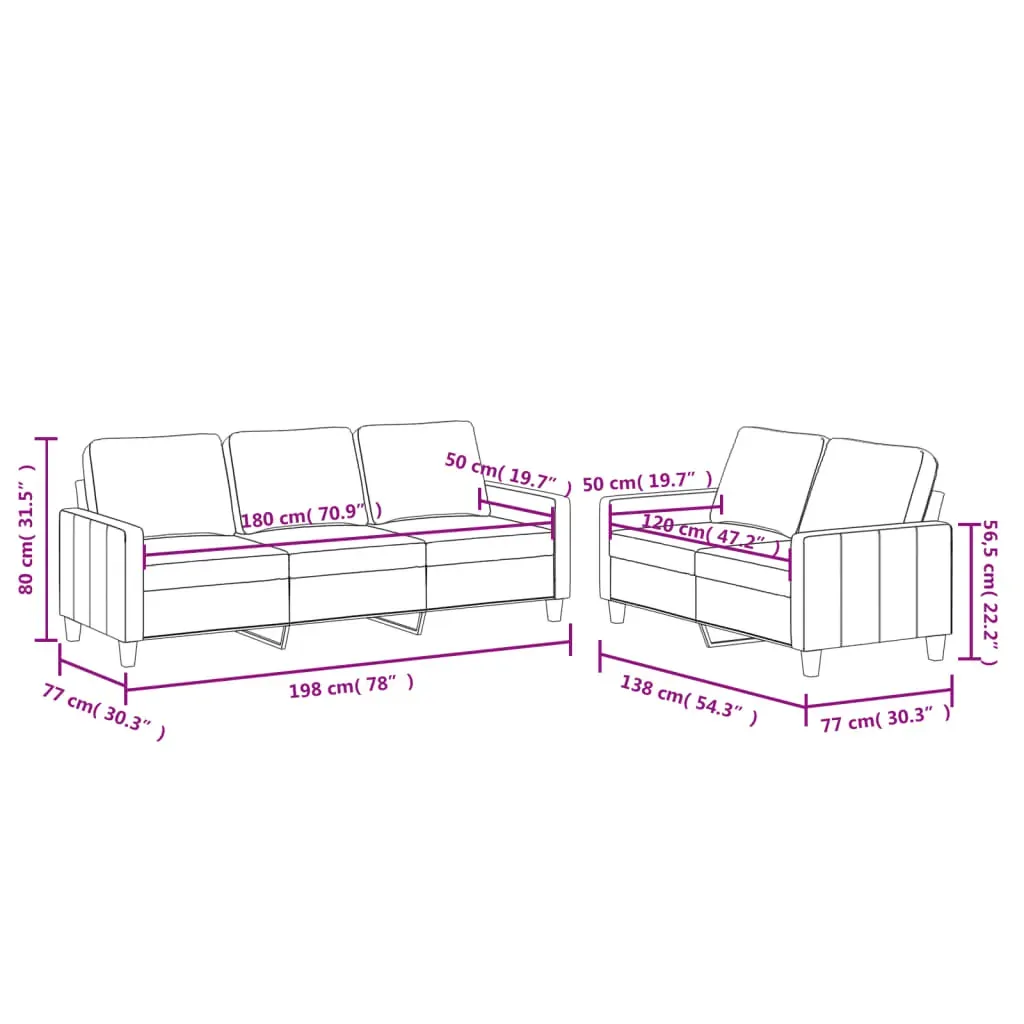 2 Piece Sofa Set with Cushions Black Faux Leather Price