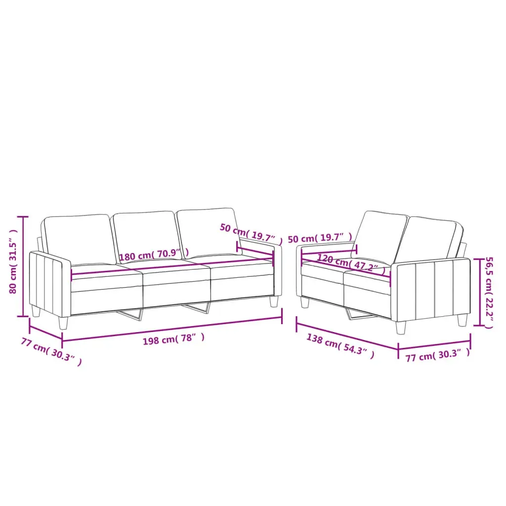 2 Piece Sofa Set with Cushions Cream Faux Leather Price