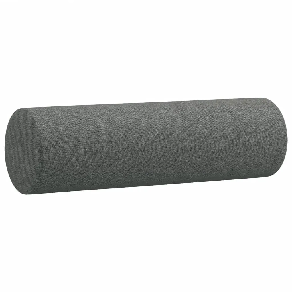 2 Piece Sofa Set with Pillows Dark Grey Fabric Price