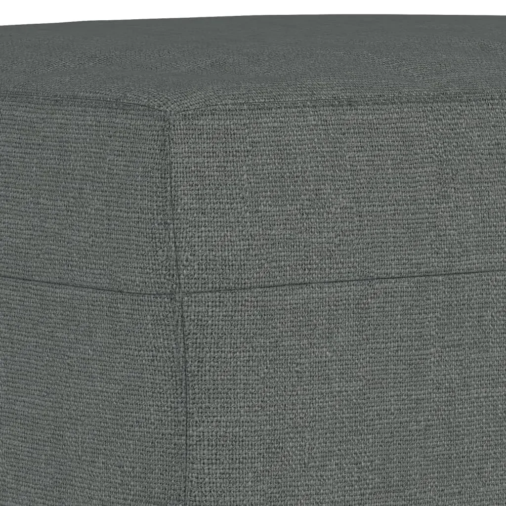 3 Piece Sofa Set with Cushions Dark Grey Fabric Price