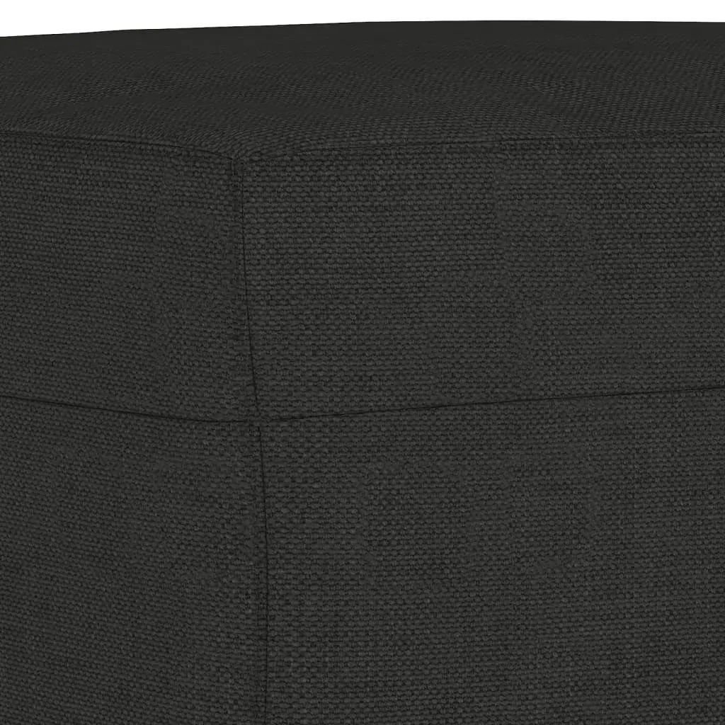 3 Piece Sofa Set with Cushions Black Fabric Price