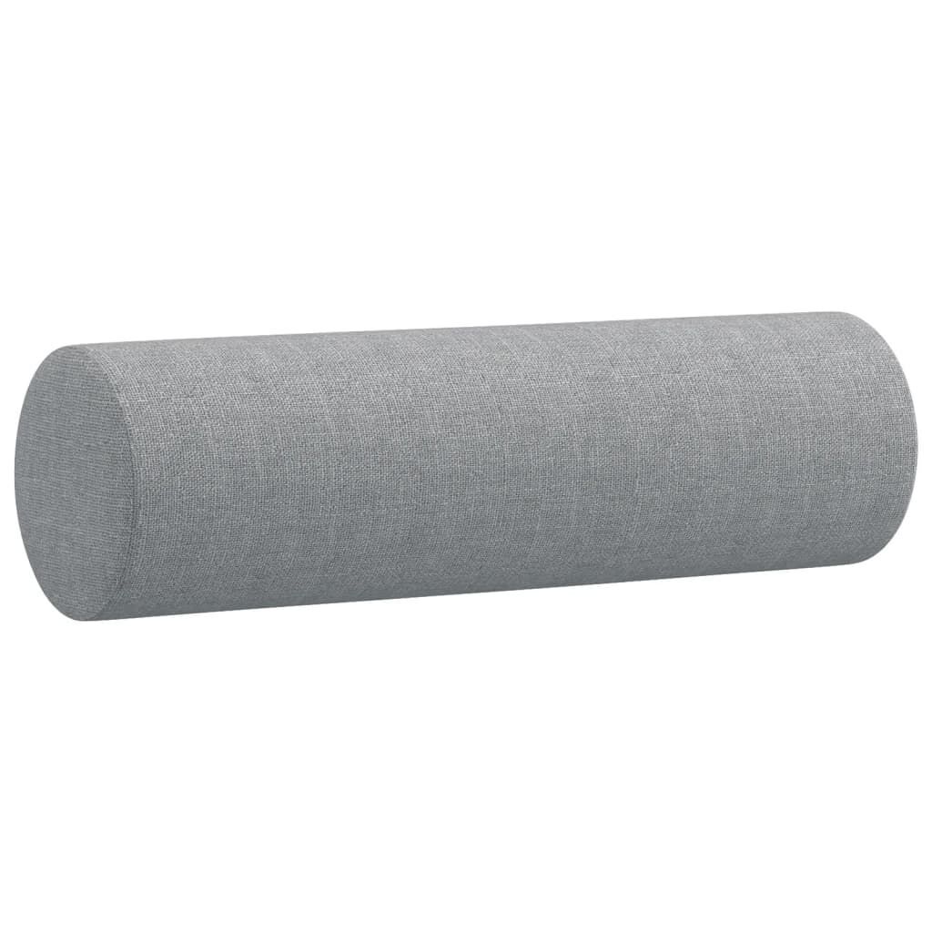 3 Piece Sofa Set with Pillows Light Grey Fabric Price