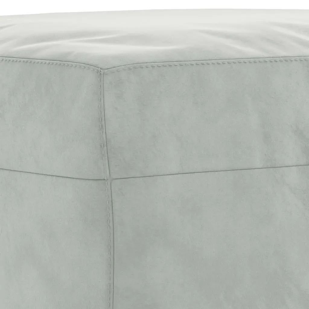 3 Piece Sofa Set Light Grey Velvet Price