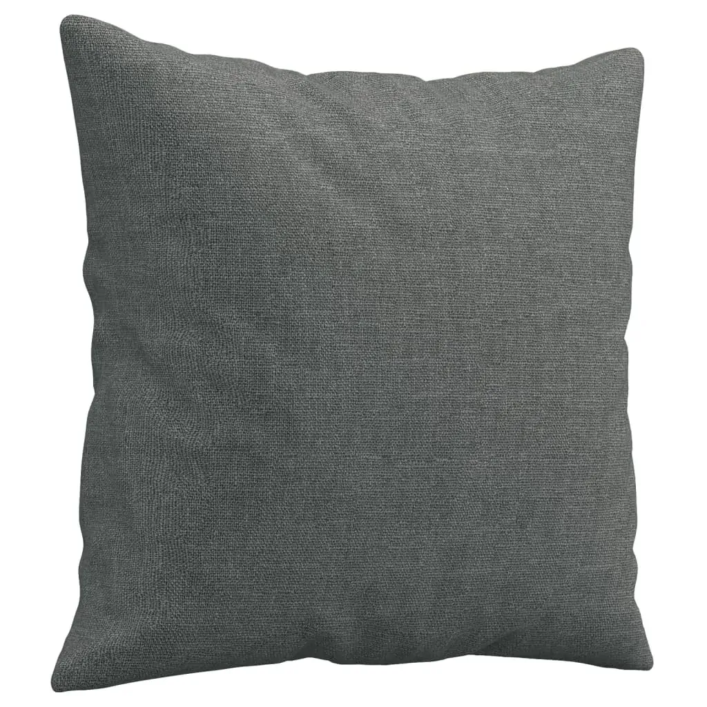 2 Piece Sofa Set with Pillows Dark Grey Fabric Price
