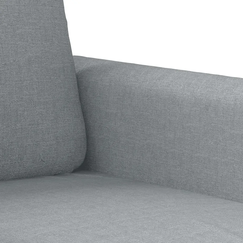2 Piece Sofa Set with Pillows Light Grey Fabric Price