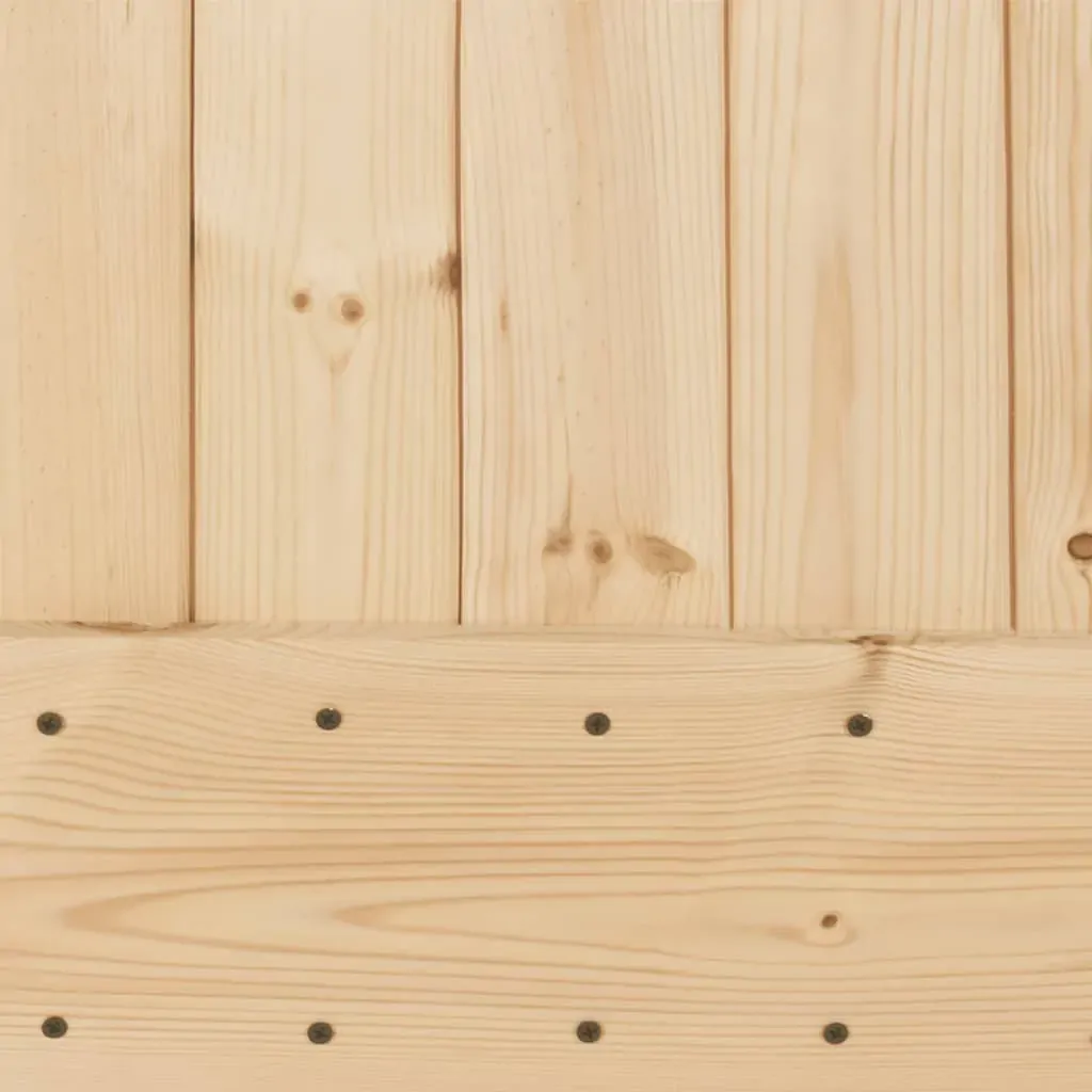 Sliding Door with Hardware Set 100x210 cm Solid Wood Pine Price