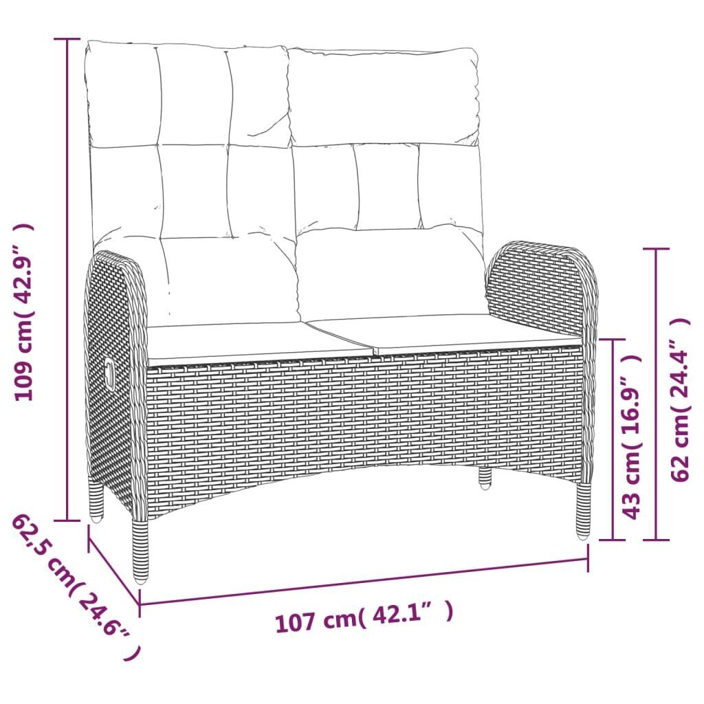 4 Piece Garden Dining Set with Cushions Grey Poly Rattan Price