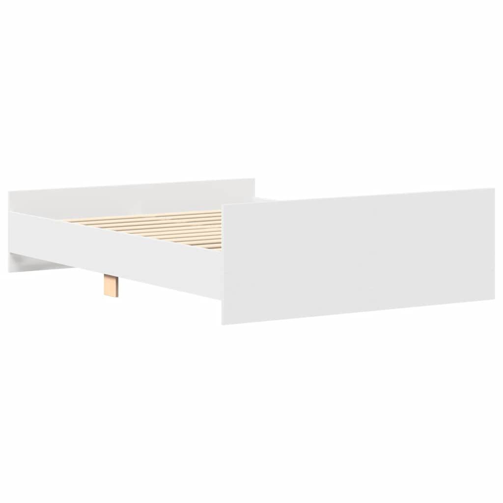 Bed Frame without Mattress White 150x200 cm Price