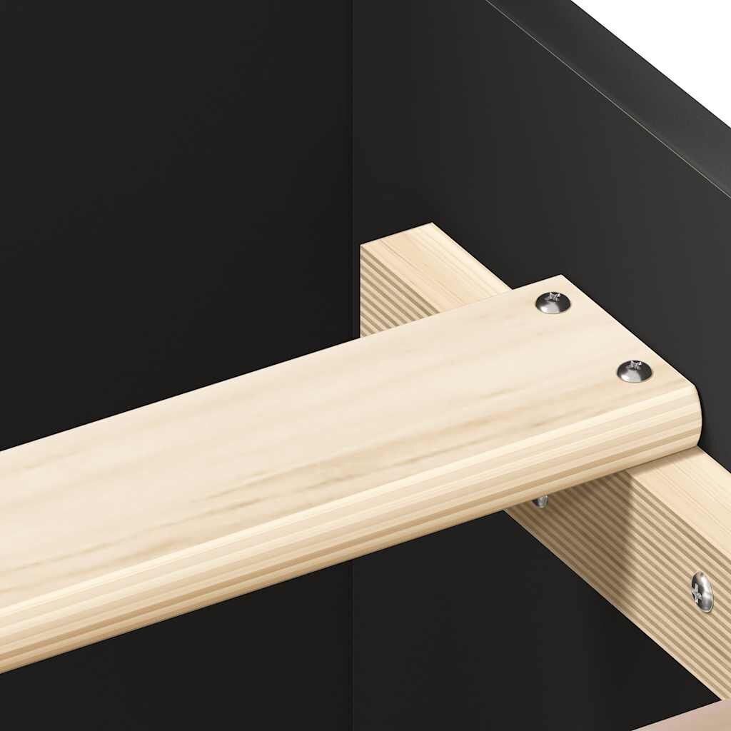 Bed Frame without Mattress Black 135x190 cm Price