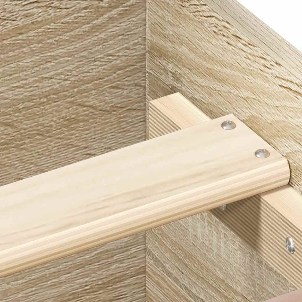 Bed Frame without Mattress Sonoma Oak 135x190 cm Price