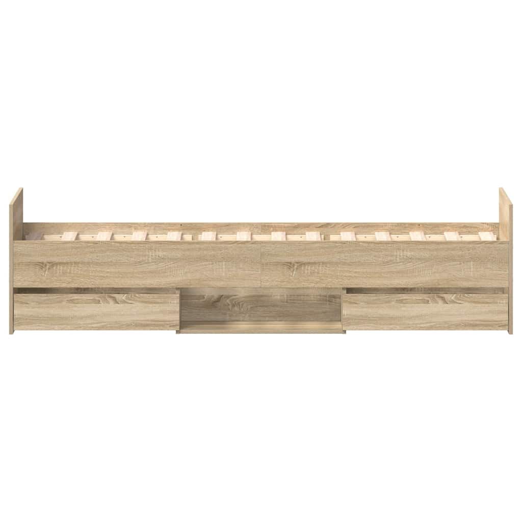 Bed Frame without Mattress Sonoma Oak 90x190 cm Price