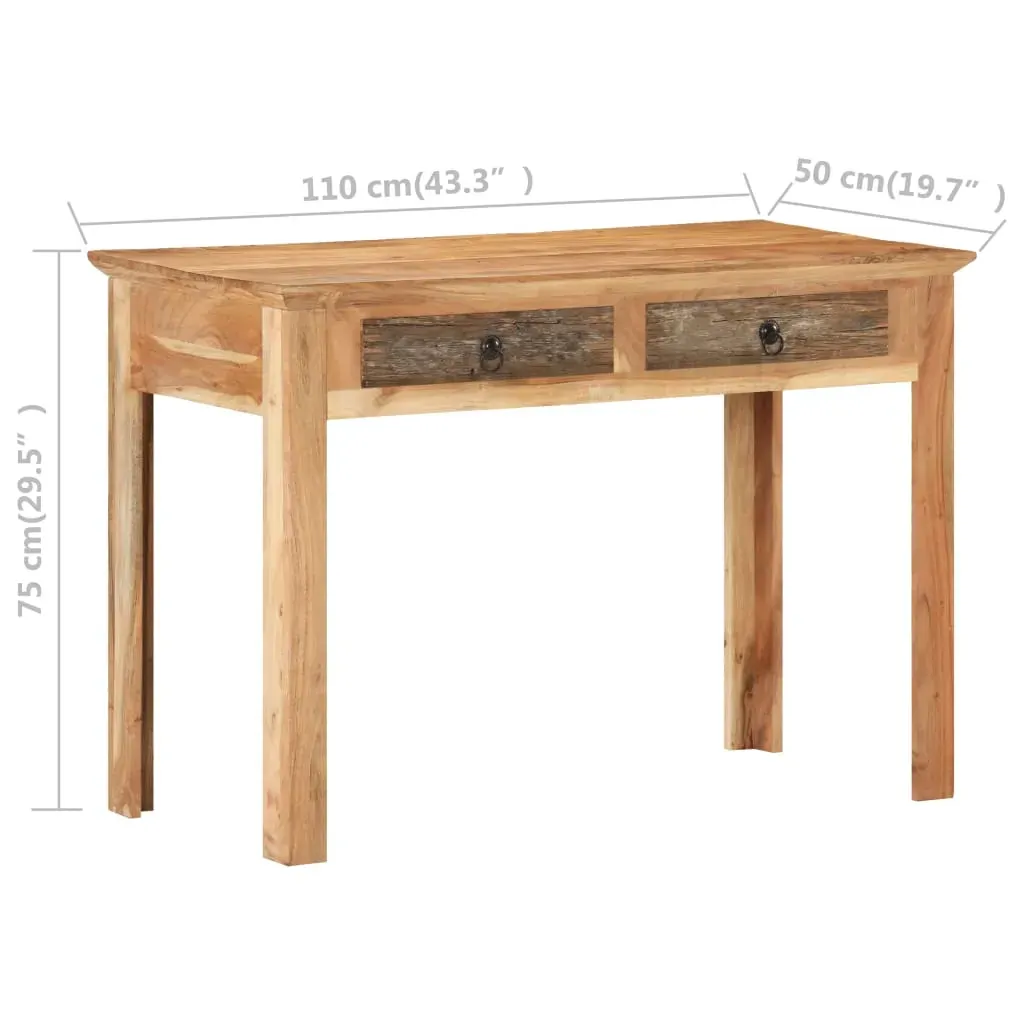 Desk 110x50x75 cm Solid Reclaimed Wood Price