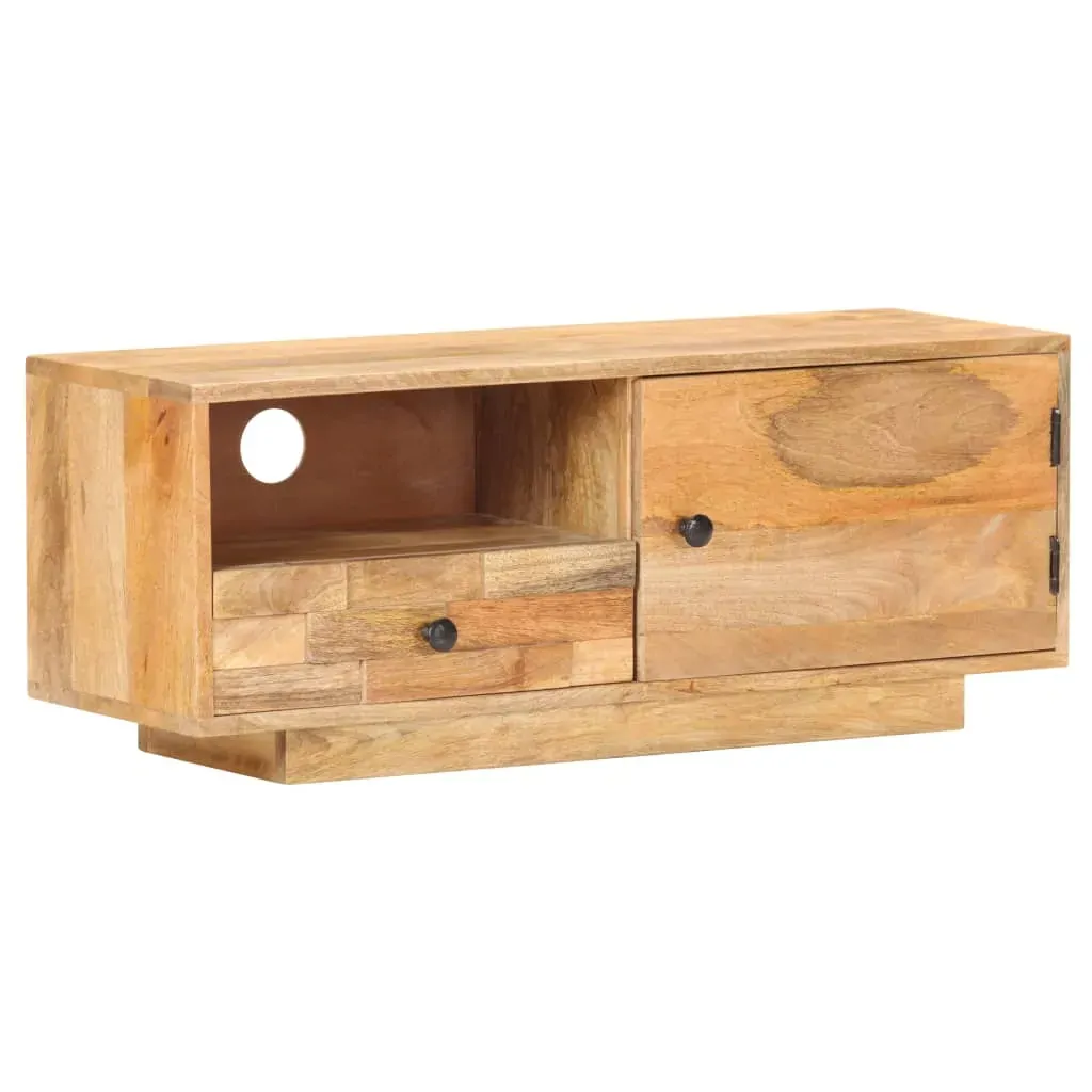 TV Cabinet 90x30x35 cm Solid Mango Wood Price