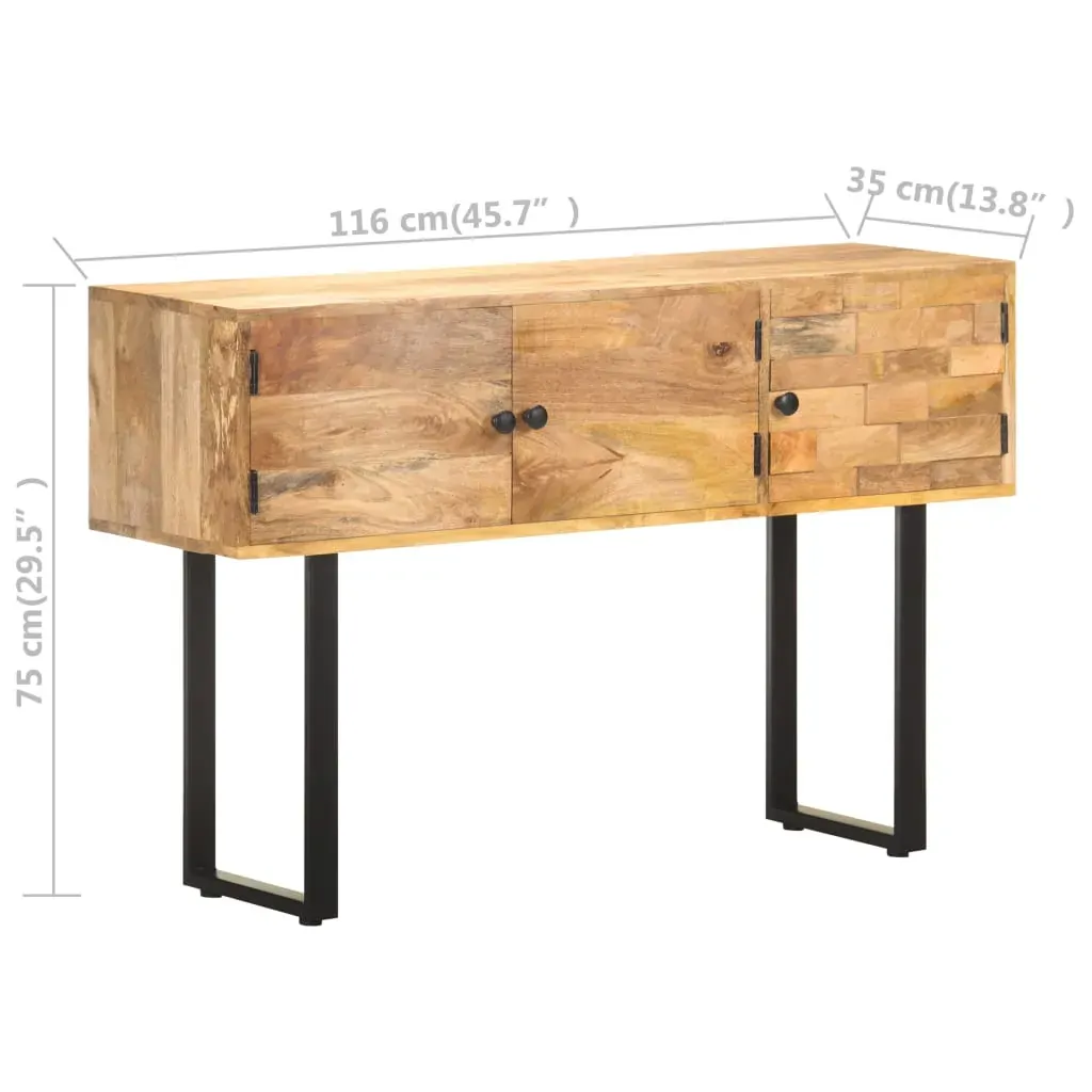 Sideboard 116x35x75 cm Solid Mango Wood Price