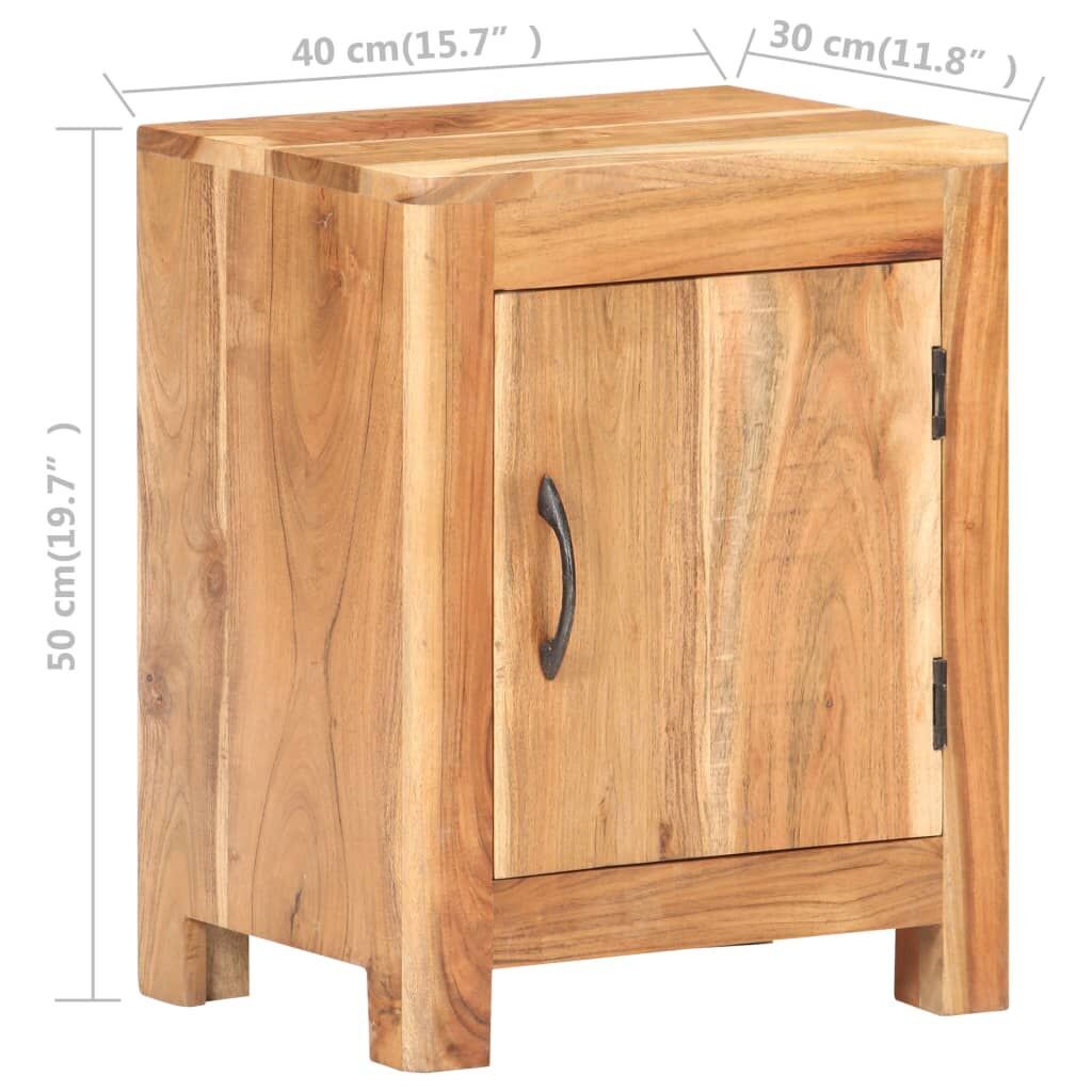 Bedside Cabinet 40x30x50 cm Solid Acacia Wood Price