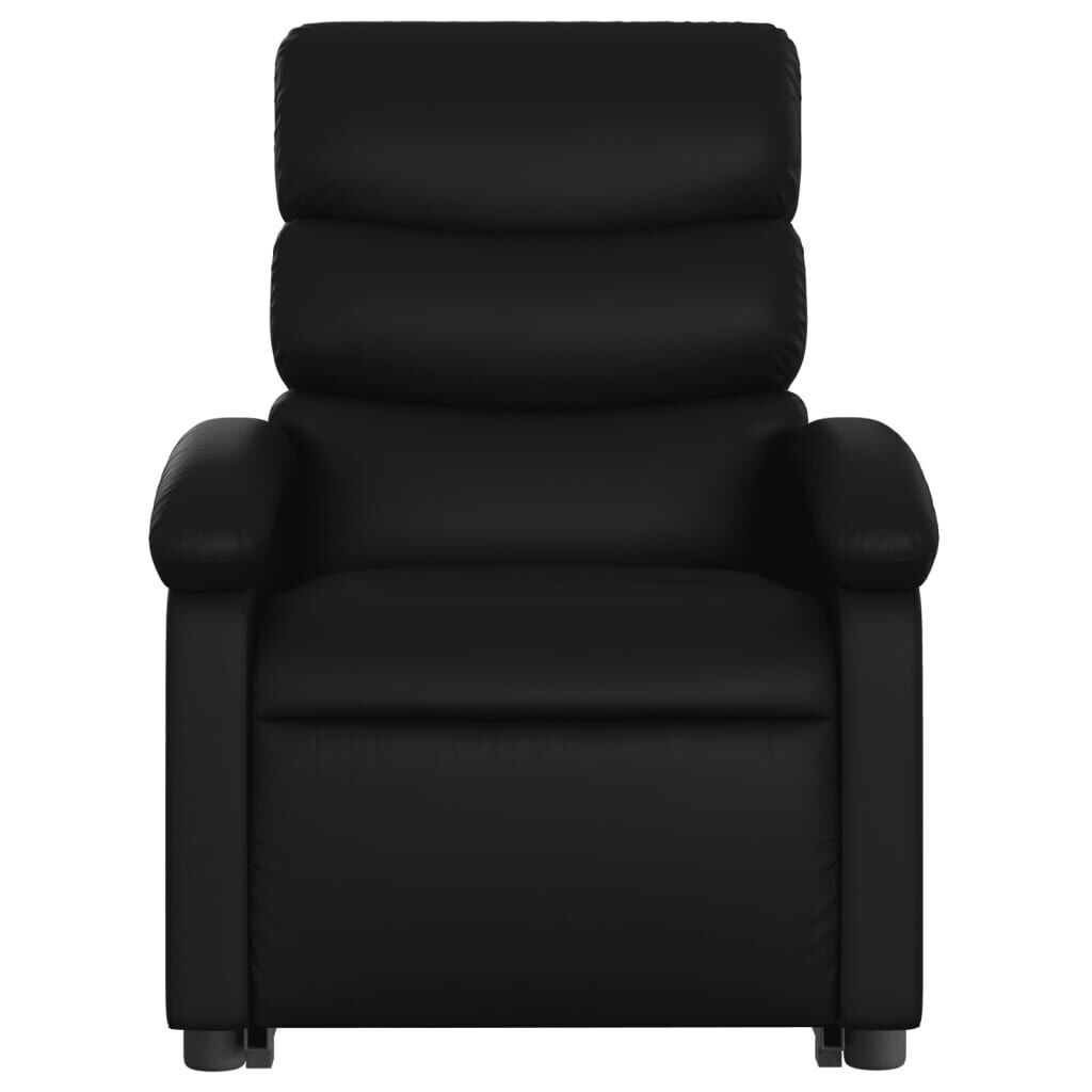 Electric Stand up Massage Recliner Chair Black Faux Leather Price