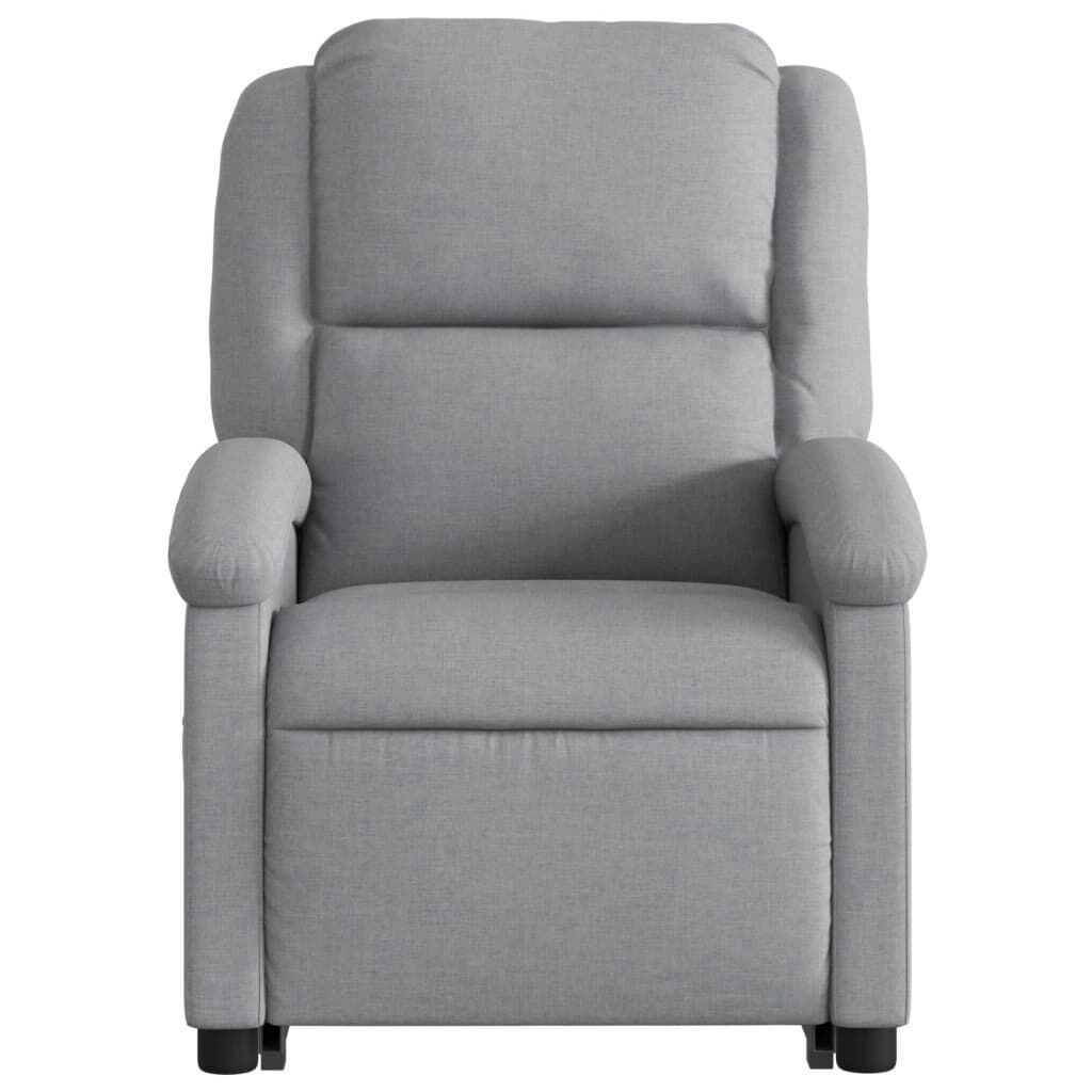 Stand up Massage Recliner Chair Light Grey Fabric Price