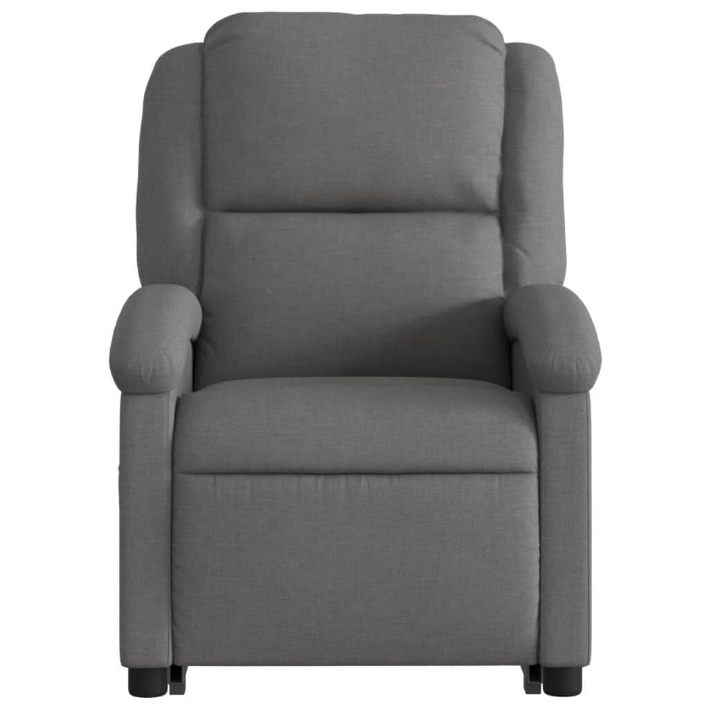 Stand up Massage Recliner Chair Dark Grey Fabric Price