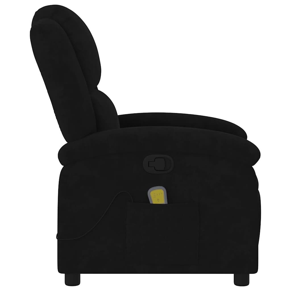 Massage Recliner Chair Black Velvet Price