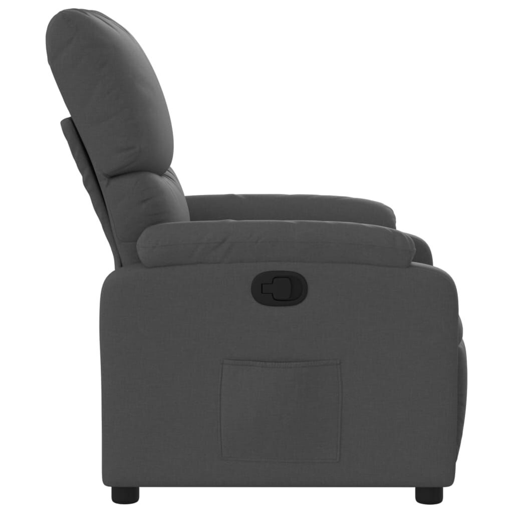 Recliner Chair Dark Grey Fabric Price