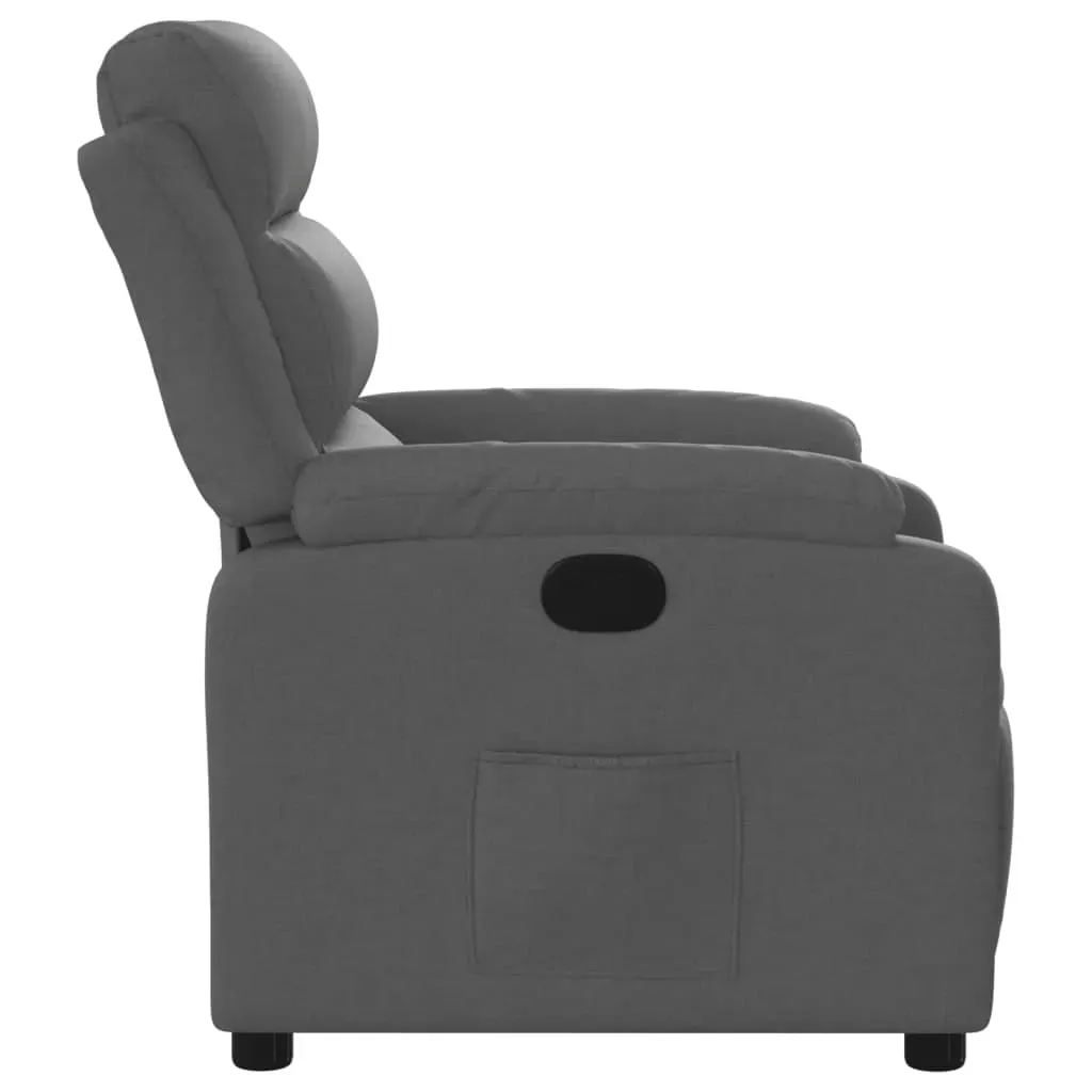Recliner Chair Dark Grey Fabric Price