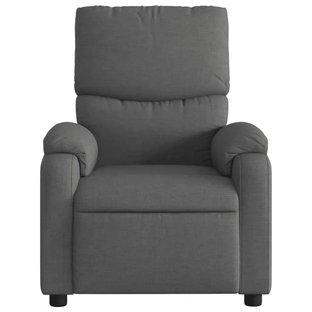 Massage Recliner Chair Dark Grey Fabric Price