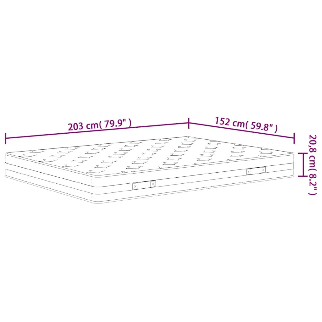 Bonnell Spring Mattress Medium 152x203 cm Queen Size Price