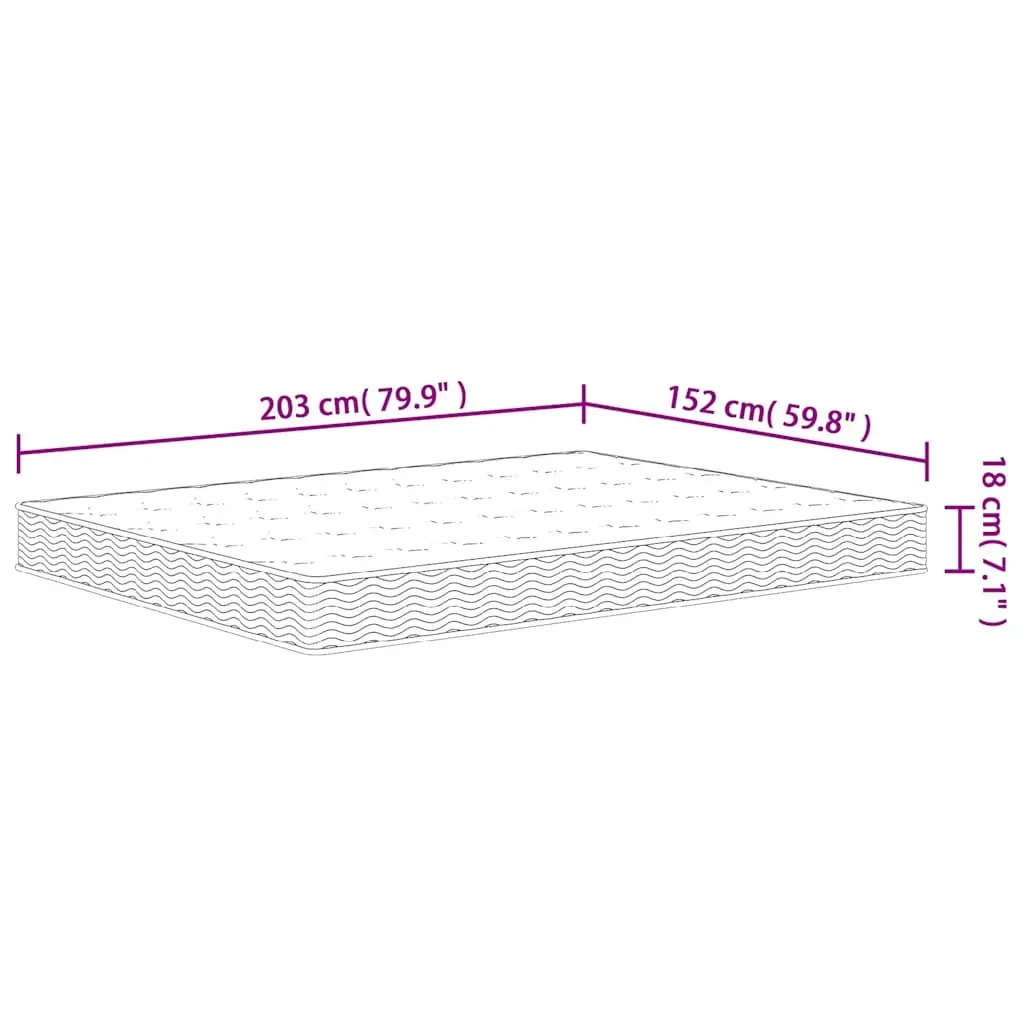 Bonnell Spring Mattress Medium 152x203 cm Queen Size Price