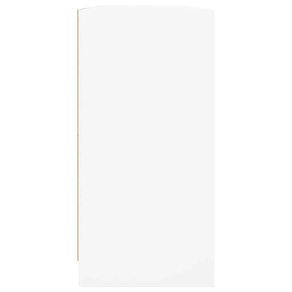 Bookcase with Doors White 204x37x75 cm Engineered Wood Price