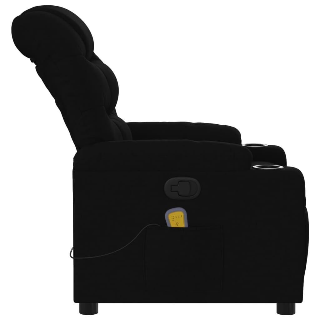 Massage Recliner Chair Black Fabric Price